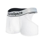 2 Pack Men's Low-Rise Side Vent & Cut-Out Design Breathable Mesh Trunks