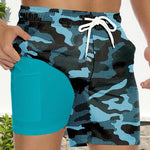 Men's Movement-Friendly Double-Layer Casual Board Shorts