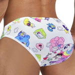2 Pack Men's Cartoon High-Cut Breathable Bikini