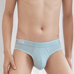4 Pack Men's Modal Skin-Friendly Solid Color Mid-Rise Briefs