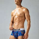 2 Pack Men's Comfortable Breathable Messy Lines Polyester Boxer Briefs