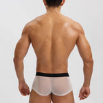 2-Pack Men's Breathable Mesh Ice Silk U-convex Low Waist Boxer Briefs