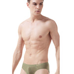 3 Pack Men's Mesh Nylon Breathable Solid Color Bikini