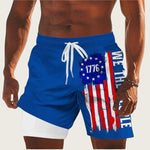 Men's Movement-Friendly Double-Layer Casual Board Shorts