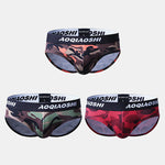 3 Pack Low Rise Camouflage Ball Support Underwear