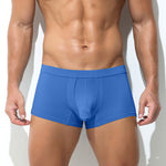 3 Pack Men's Solid Color Breathable Comfy Fabric Loose-Fit Soft Trunks