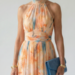 Emily | Soft Halter Midi Dress