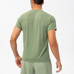 Men's Comfortable Round Collar Breathable Fitness Short Sleeve