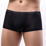 4 Pack Men's Sexy Breathable Jacquard Trunks
