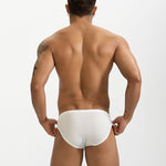 2 Pack Men's U-Pouch Design Metal-Clasp Thin Briefs