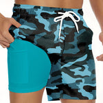 Men's Movement-Friendly Double-Layer Casual Board Shorts