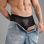 2 Pack Men's Ultra-Thin Breathable Antibacterial Crotch Briefs