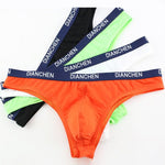 4 Pack Men's Sexy Comfortable Ice Silk Breathable Thong