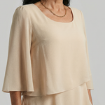 Harper | Layered Flare Sleeve Knee Length Dress