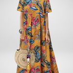 Saira | Boho Floral Maxi Dress