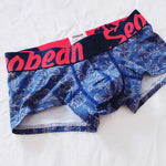 2 Pack Men's Cotton Lace Print Trunks