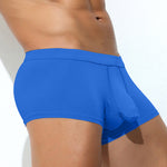 3 Pack Men's Solid Color Breathable Comfy Fabric Loose-Fit Soft Trunks