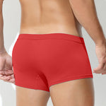 3 Pack Men's Solid Color Breathable Comfy Fabric Loose-Fit Soft Trunks