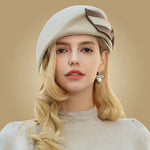 Claudette Wool Bow Beret