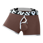 2 Pack Men's Sexy Modal Trunks with Open Front & Back and Removable Pouch