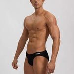 2 Pack Men's U-Shaped Pouch Single Layer Moisture-Wicking Comfortable Sexy Bikini