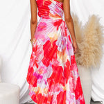 Solenne | Vibrant Tropical Evening Dress