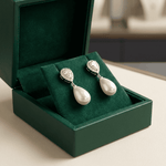Teardrop Pearl Drop Earrings