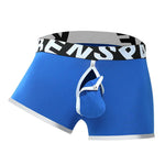 2 Pack Men's Sexy Modal Trunks with Open Front & Back and Removable Pouch