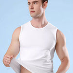 Men's Vests Undershirts with Ultimate Soft Short Sleeve Vests
