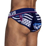 2 Pack Men's Breathable Ice Silk High-Cut Printed Bikini