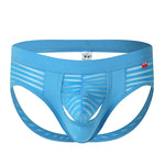 Men's Striped Breathable Support Underwear with Separate Pouch