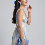 Victoria | Square Neck Floral Midi Dress