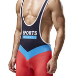 Men’s Vest Fitness Wrestling Singlet Bodysuit
