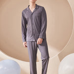 Men's Ultra-Soft Modal Solid Color Skin-Friendly Silky Touch Comfort Pajama Sets