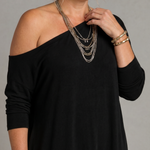 Jenna | One-Shoulder Side-Slit Midi Dress