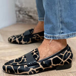 Daphne™ | Animal Print Loafers
