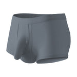3 Pack Men's Solid Color Breathable Comfy Fabric Loose-Fit Soft Trunks