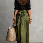 Soelie - Elegant Boho Blouse and Satin Skirt Set