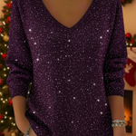 Grace | Festive Jumper with V-Neck