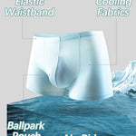 4 Pack Cooling Silk Bulge Pouch Men's Underwear