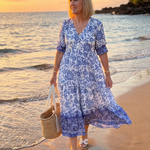 Kaylyn | Porcelain Midi Dress