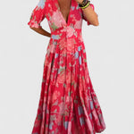 Amaya | Elegant Floral V-neck Dress