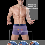 Men's Sexy Breathable Elastic Separated Pouch Trunks