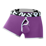 2 Pack Men's Sexy Modal Trunks with Open Front & Back and Removable Pouch