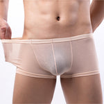 4 Pack Men's Sexy Breathable Jacquard Trunks