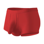 3 Pack Men's Solid Color Breathable Comfy Fabric Loose-Fit Soft Trunks