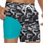 Men's Movement-Friendly Double-Layer Casual Board Shorts
