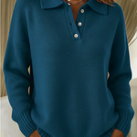 Brooklyn | Soft Knit Polo Sweater