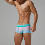 Men’s Spliced Lines Trunks in Ombre