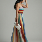 Tricia | Light Stripe Maxi Dress